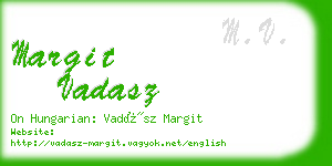 margit vadasz business card